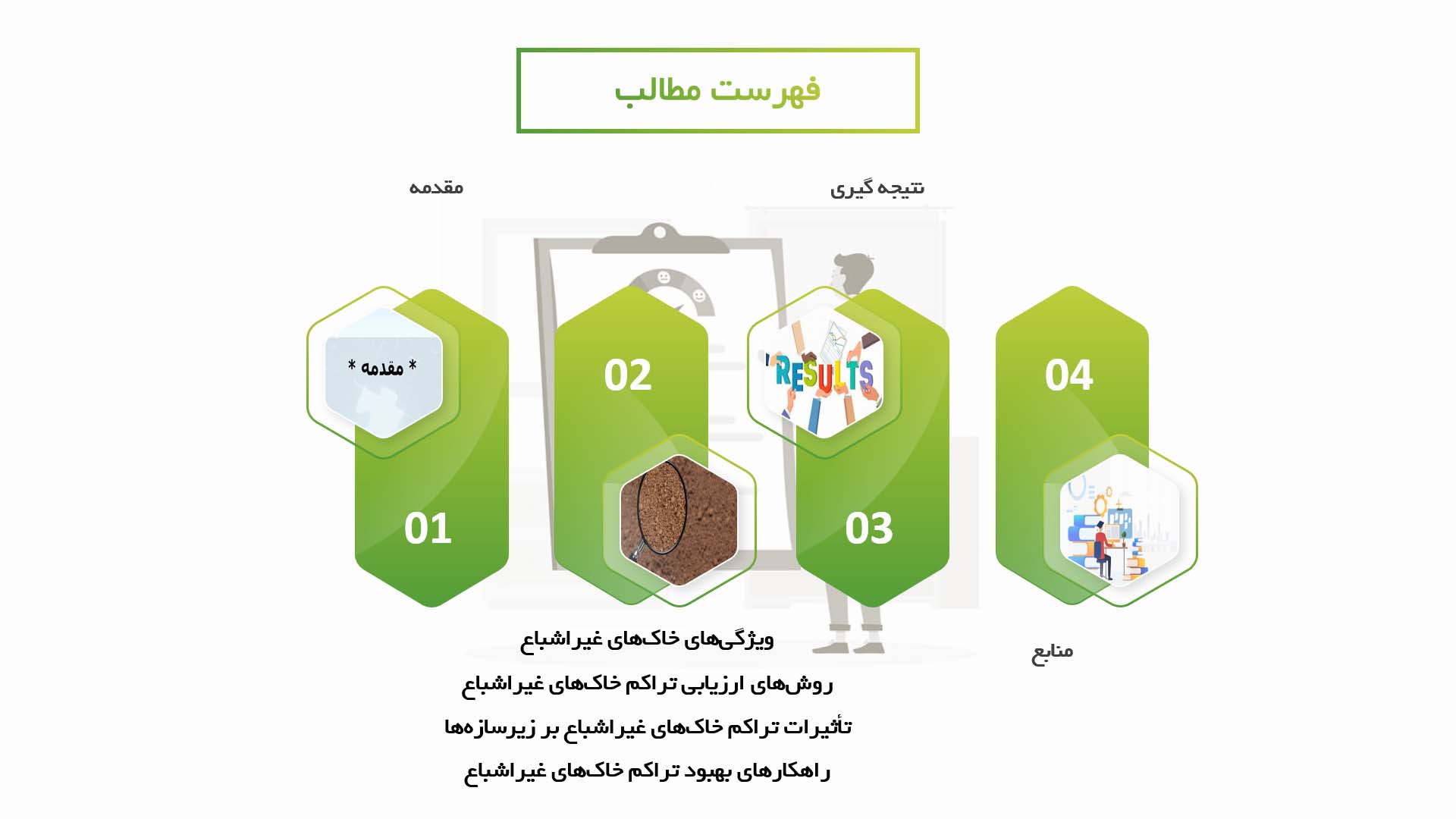 پاورپوینت در مورد تراکم خاک‌های غیراشباع